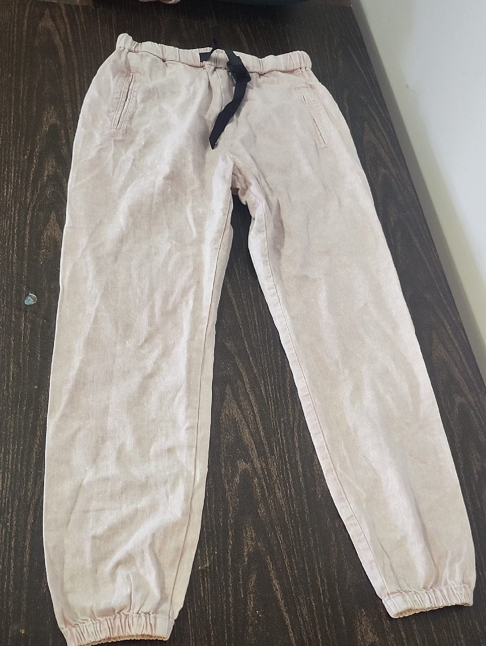 John Elliott LA Pale Pink Cotton Jogger Large